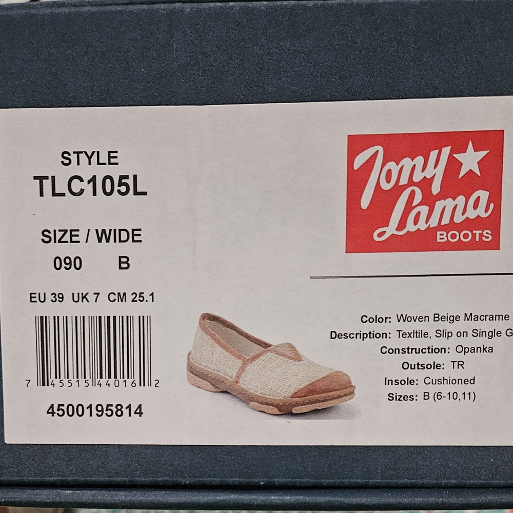 Tony Lama Women's Tan Slip-On Shoes - Picture 2 of 5